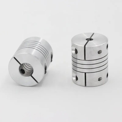 25mm OD x 30mm Length Aluminum Flexible Coupling, Bore Sizes 5-12mm